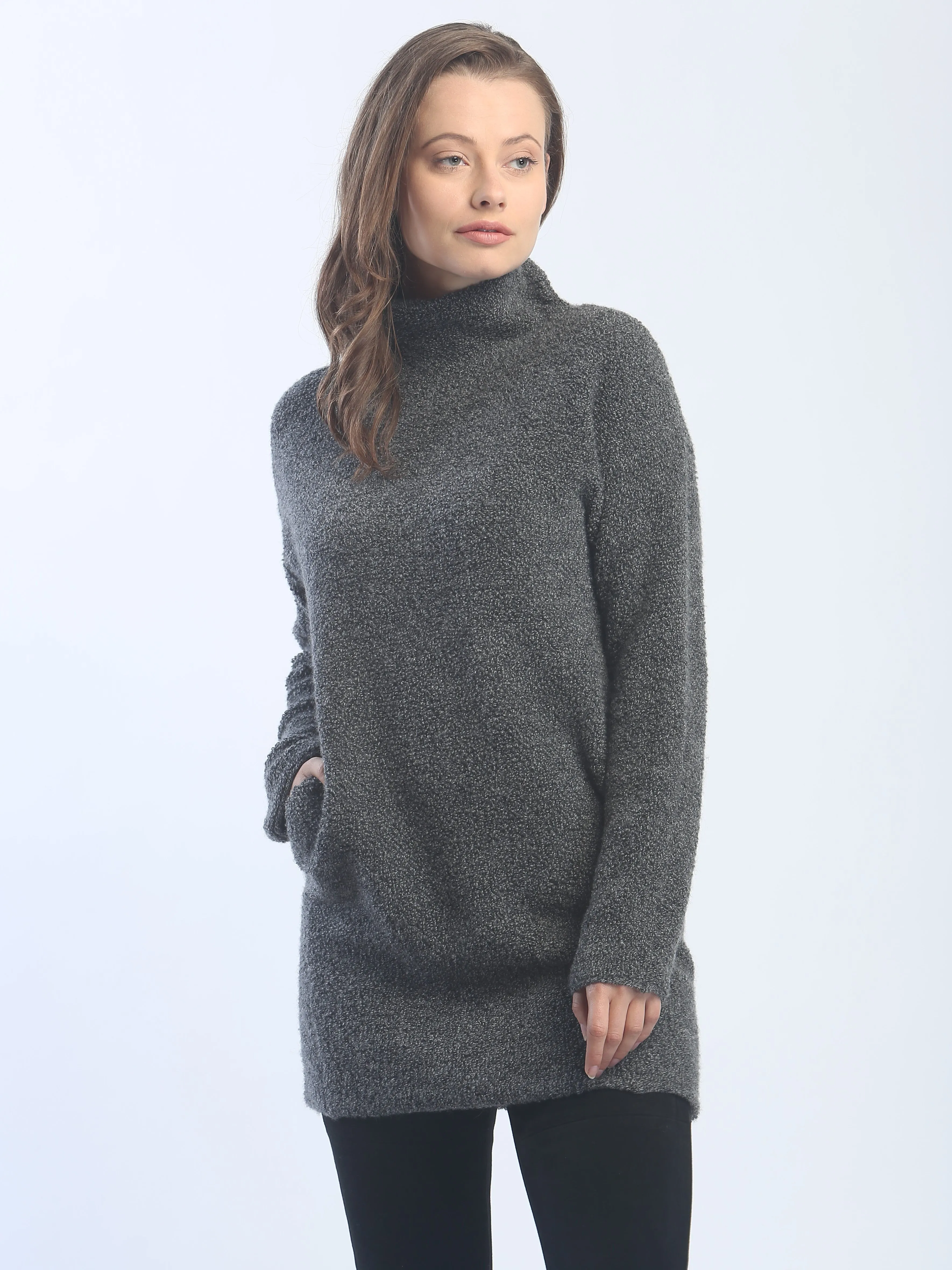 Textured Turtleneck Tunic