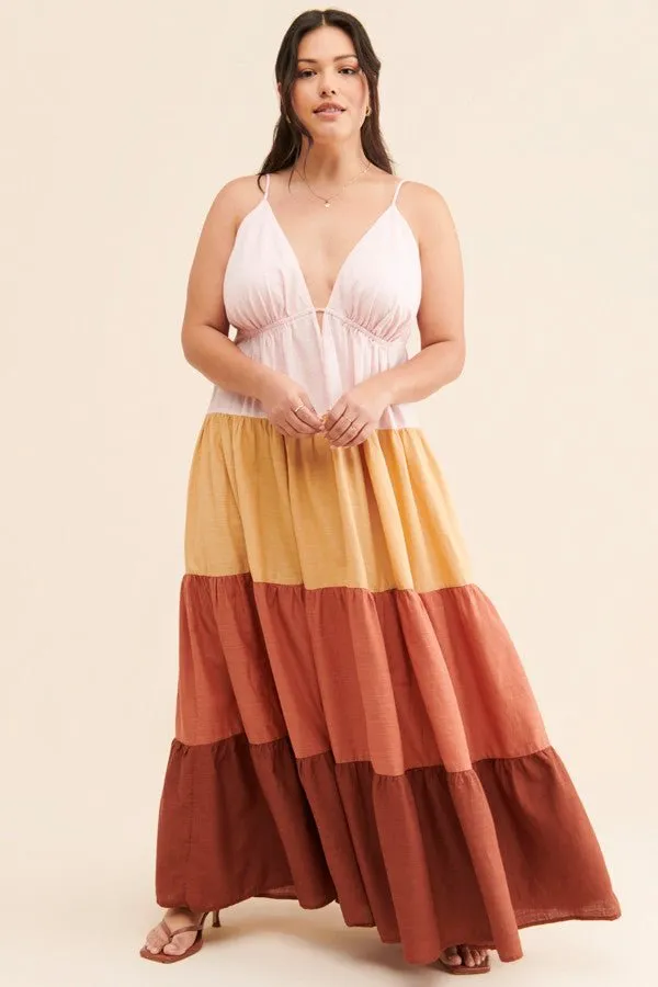 The Raya Colorblock Maxi Dress