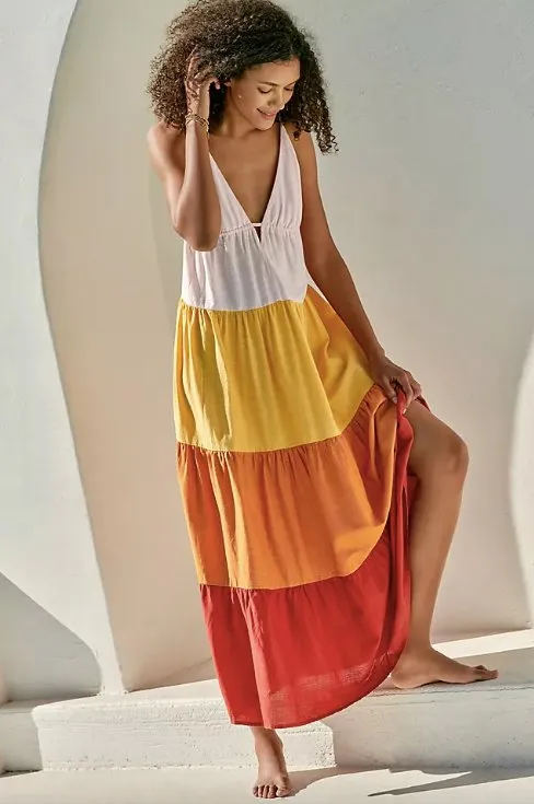 The Raya Colorblock Maxi Dress