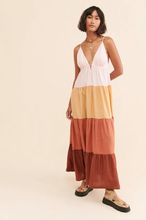 The Raya Colorblock Maxi Dress