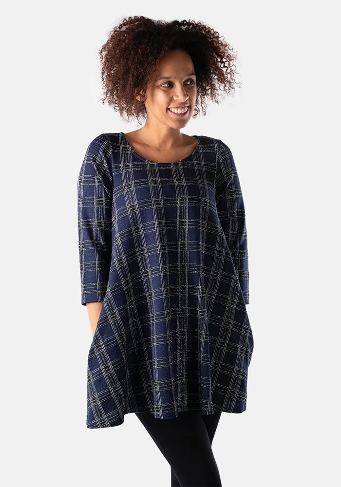 Tilda Navy Tartan Tunic