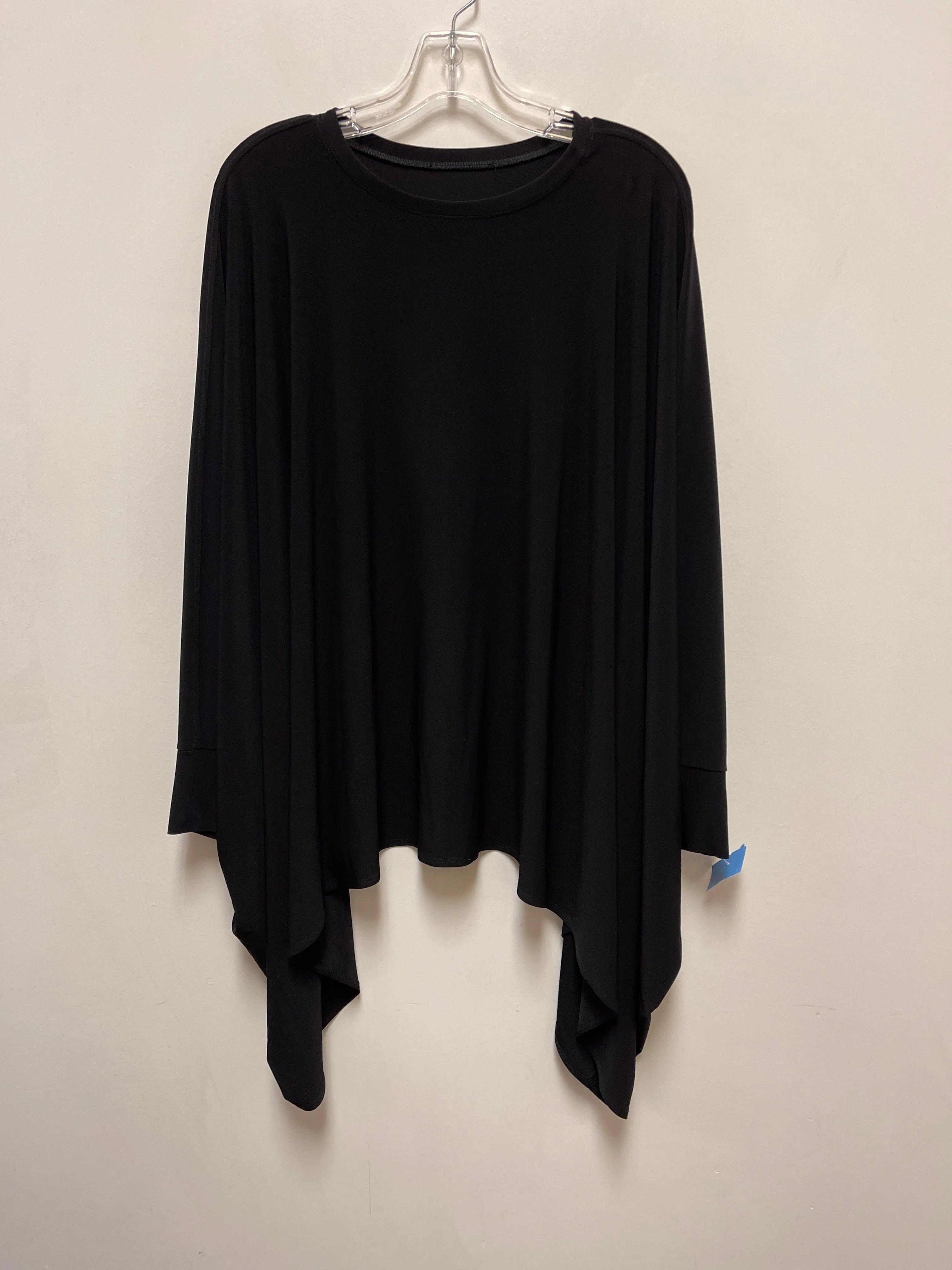 Tunic Short Sleeve By Clothes Mentor In Black, Size: Xl