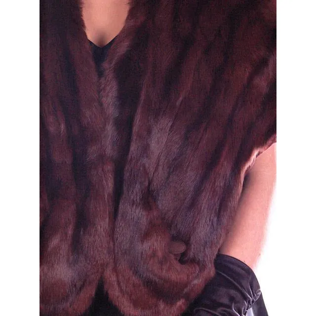 Vintage Fur  Stole Beautiful Brown Squirrel Valles Furs 1950S Glamour