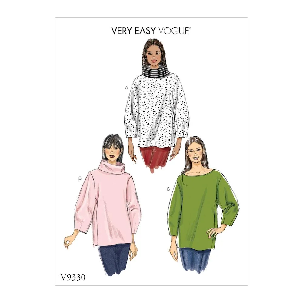 Vogue Pattern V9330 Misses' Top