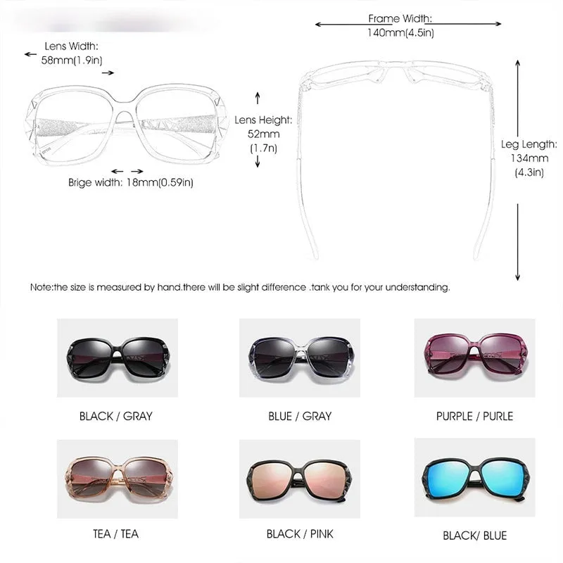 Women Polarized Sunglasses Fashion Ladies Sunglasses Color Film Lens UV400 Protection