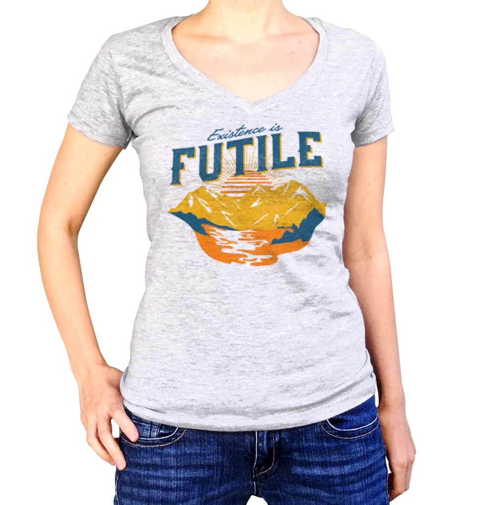 Women's Existence is Futile Vneck T-Shirt