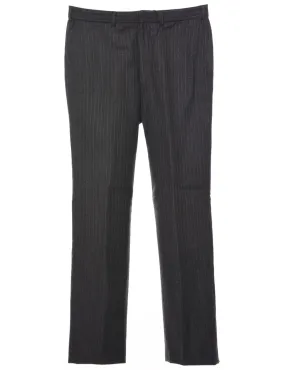 Wool Pinstriped Trousers - W32 L30